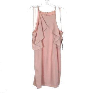 NWT Womens Size 12 Nordstrom Cynthia Steffe Pink Cold Shoulder Sheath Dress